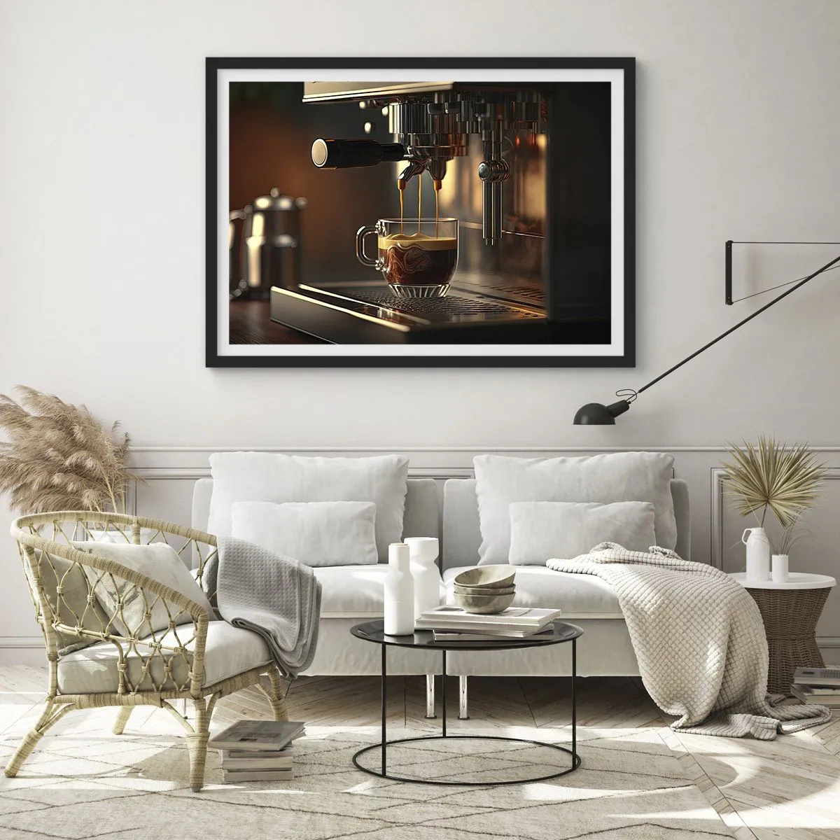 Poster în ramă neagră - Băutură senzuală - 70x50 cm