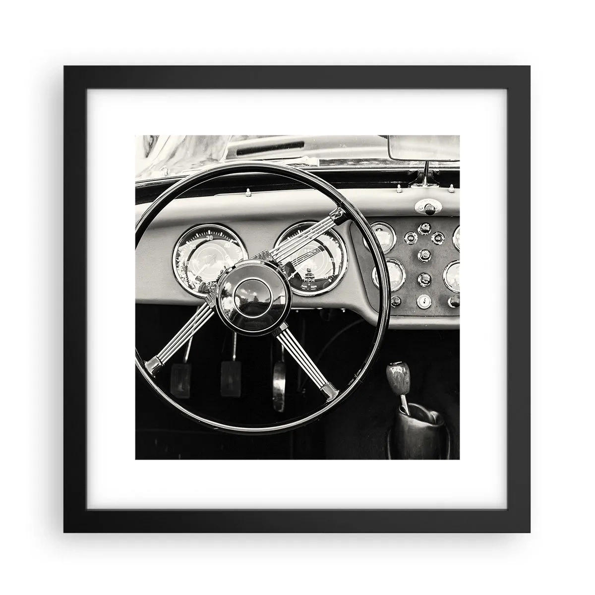 Poster în ramă neagră - Visul unui colecționar - 30x30 cm