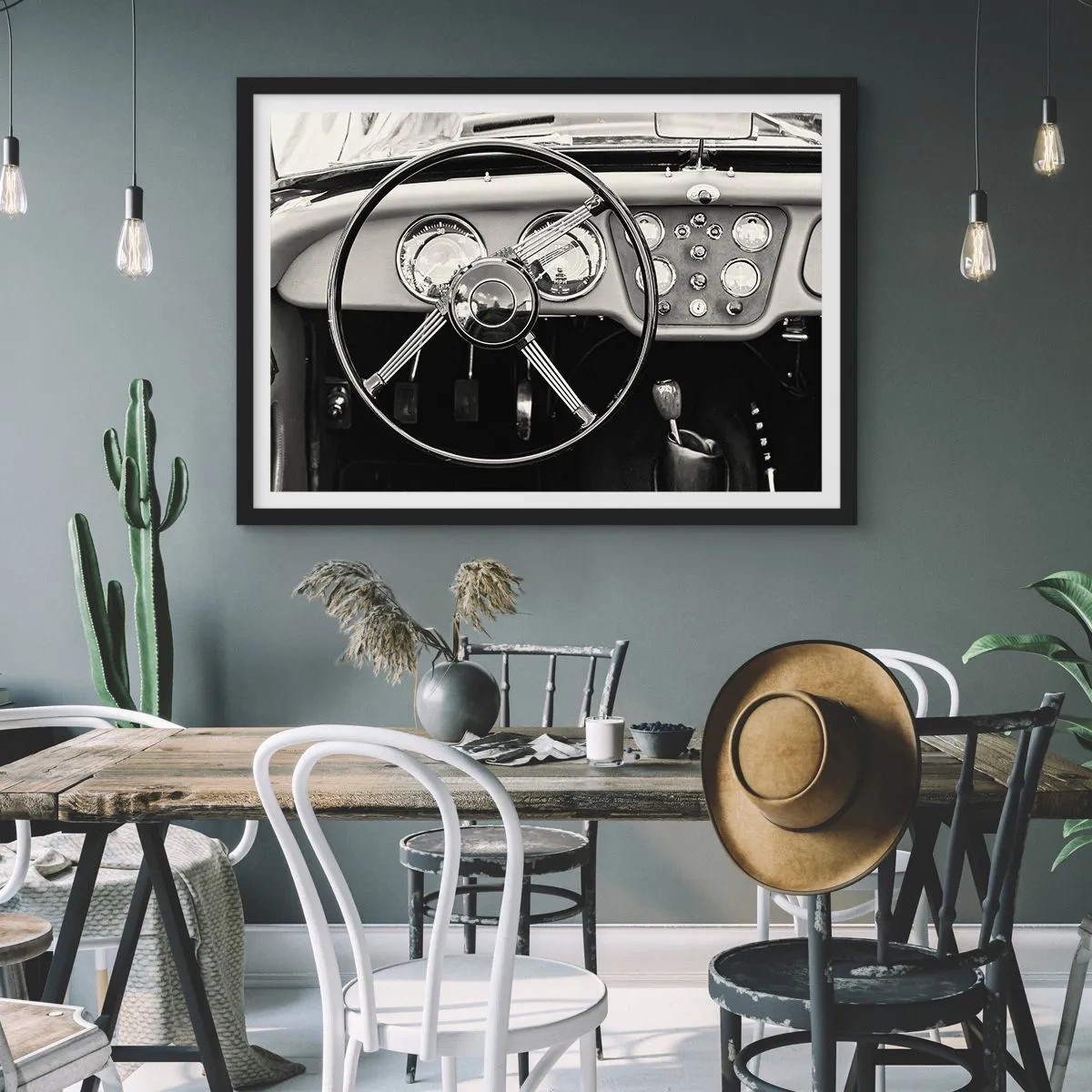 Poster în ramă neagră - Visul unui colecționar - 70x50 cm