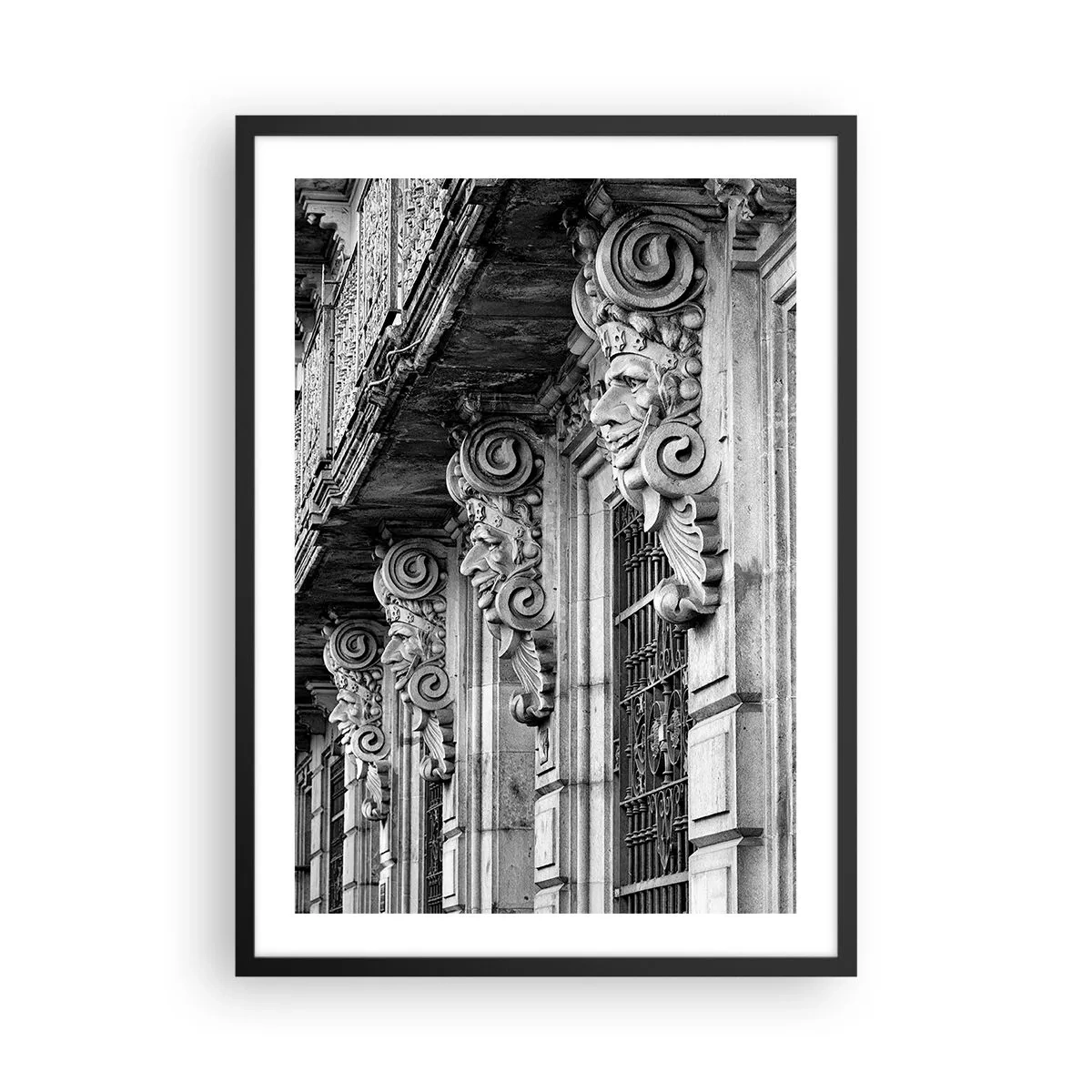 Poster în ramă neagră - Barcelona uimitoare - 50x70cm - Barcelona surprinzătoare - Decorațiune modernă pentru perete pentru living și dormitor ARTTOR